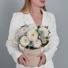 Коробка с георгинами Симфония нежности