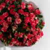Монобукет из кустовых роз Красная смородина