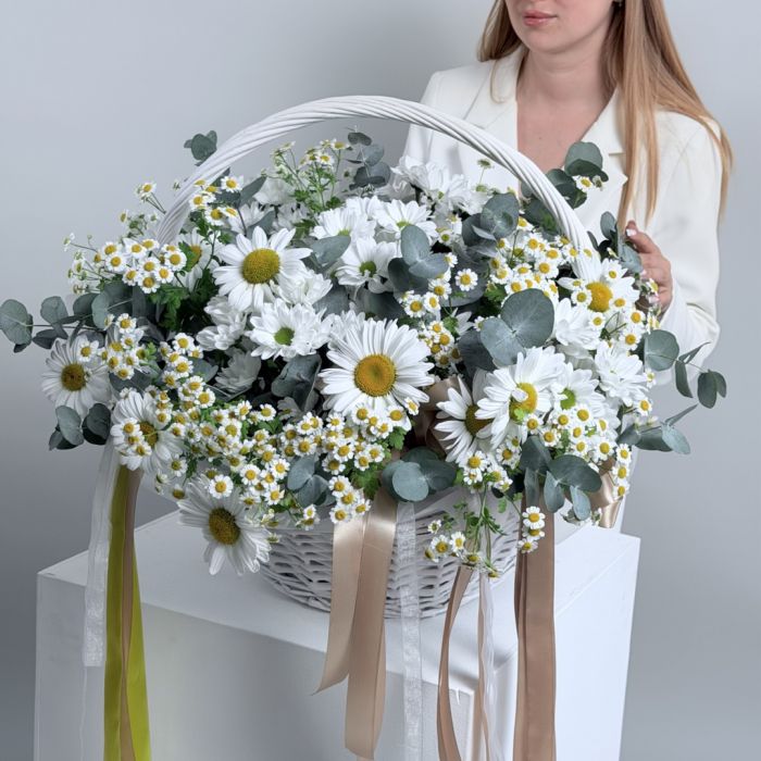 Корзина Ромашковое поле