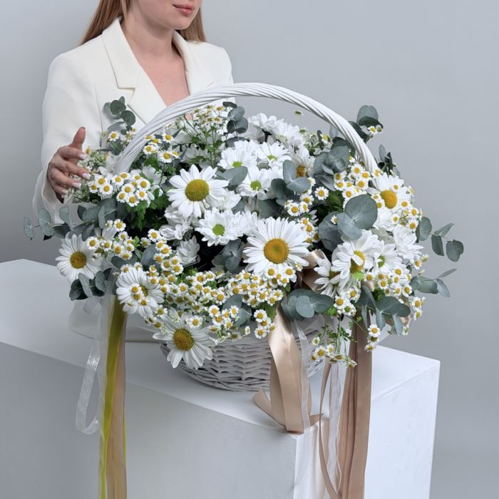 Корзина Ромашковое поле