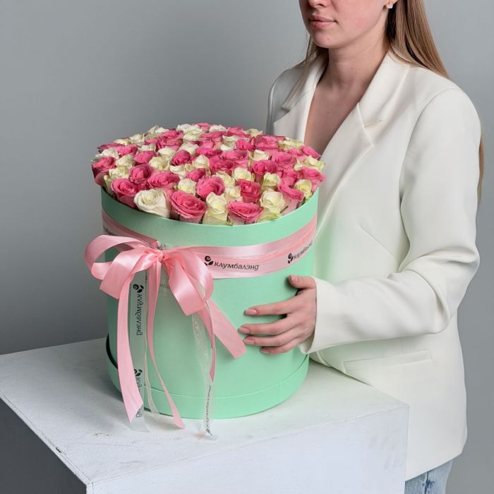 Коробка с розами Роскошь