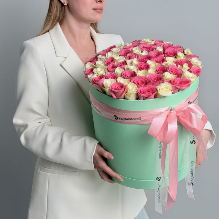 Коробка с розами Роскошь